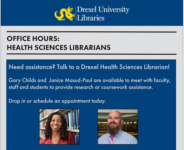 Fall 2018 health sciences library flyer